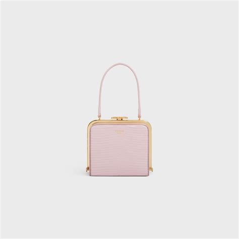 celine bag beige and pink|Celine lana minaudiere pink bag.